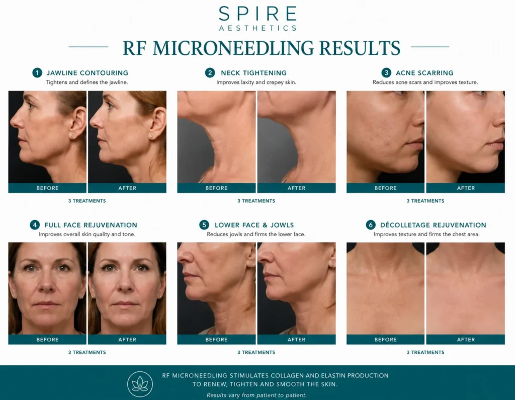 RF Microneedling Skin tightening Buckinghamshire results