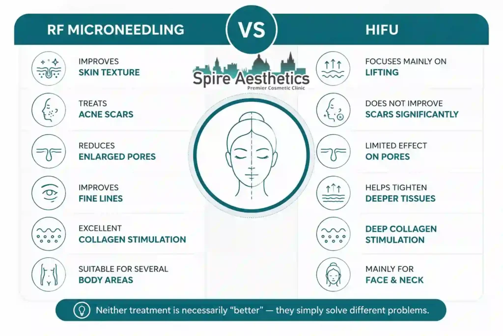 RF Microneedling vs HIFU: Which Treatment Gives Better Results Buckinghamshire?
